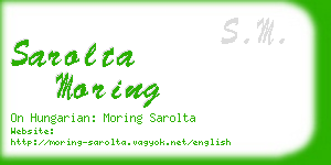 sarolta moring business card